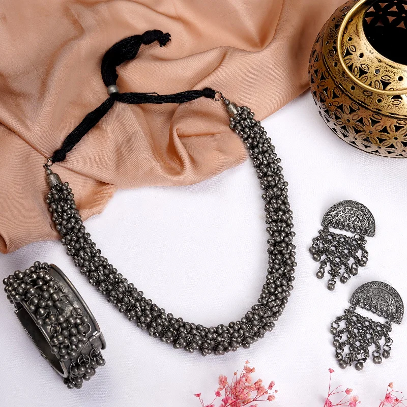 Discover Unique Jewelry With Special Limited-Time Offers Teejh Manvita Silver Oxidised Ghungroo Jewelry Gift Set Discover Unique Jewelry With Special Limited-Time Offers Teejh Manvita Silver Oxidised Ghungroo Jewelry Gift Set