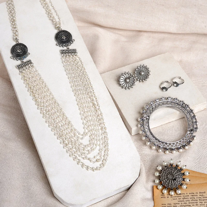 Flash Sale On Exquisite Jewelry – Don't Miss Out Teejh Maratha Oxidised Silver Jewellery Gift Set Flash Sale On Exquisite Jewelry – Don't Miss Out Teejh Maratha Oxidised Silver Jewellery Gift Set