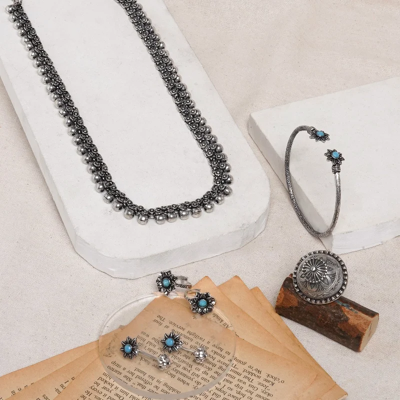 Limited Stock On Premium Jewelry At Low Prices Teejh Mathura Oxidised Silver Jewellery Gift Set Limited Stock On Premium Jewelry At Low Prices Teejh Mathura Oxidised Silver Jewellery Gift Set