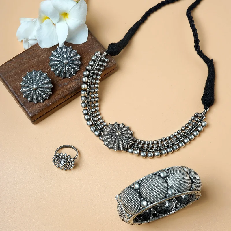 Seasonal Jewelry Sale – Upgrade Your Style Today Teejh Nisha Silver Oxidised Jewelry Gift Set Seasonal Jewelry Sale – Upgrade Your Style Today Teejh Nisha Silver Oxidised Jewelry Gift Set