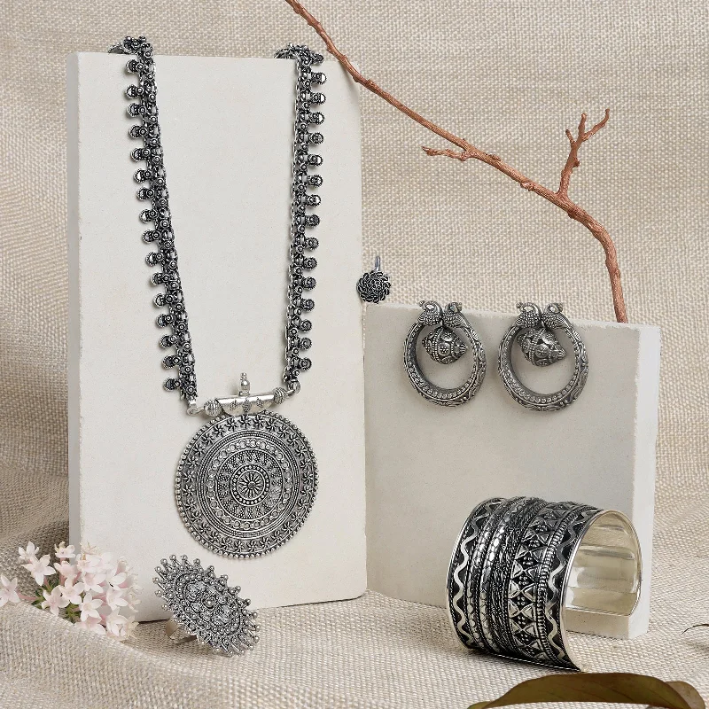 Unique Jewelry For Less – Shop The Sale Now Teejh Panchala Oxidised Silver Jewellery Gift Set Unique Jewelry For Less – Shop The Sale Now Teejh Panchala Oxidised Silver Jewellery Gift Set