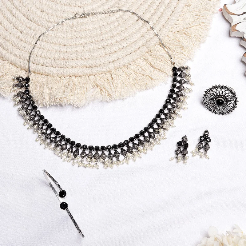 Sparkle For Less – Shop Our Limited-Time Jewelry Deals Teejh Preet Silver Oxidised Jewelry Gift Set Sparkle For Less – Shop Our Limited-Time Jewelry Deals Teejh Preet Silver Oxidised Jewelry Gift Set