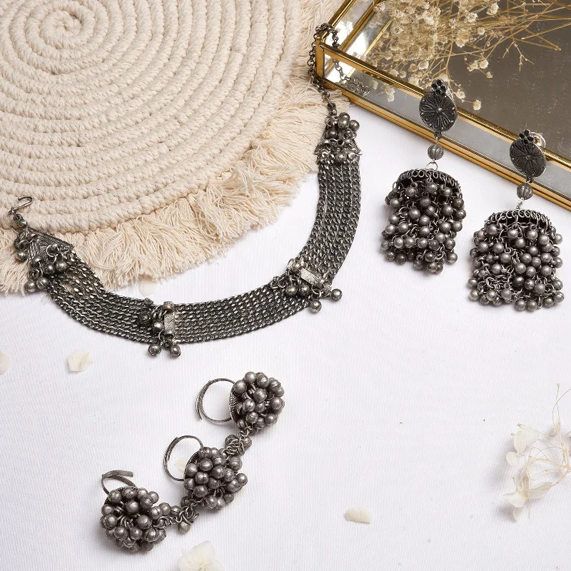 Fashion-Forward Jewelry At Incredible Prices Teejh Rasuna Silver Oxidised Jewelry Gift Set Fashion-Forward Jewelry At Incredible Prices Teejh Rasuna Silver Oxidised Jewelry Gift Set
