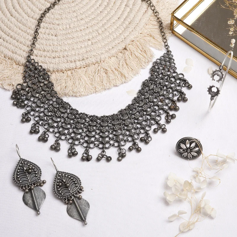 Personalized Jewelry Sale – Unique Pieces At Great Prices Teejh Rutwa Silver Oxidised Jewelry Gift Set Personalized Jewelry Sale – Unique Pieces At Great Prices Teejh Rutwa Silver Oxidised Jewelry Gift Set
