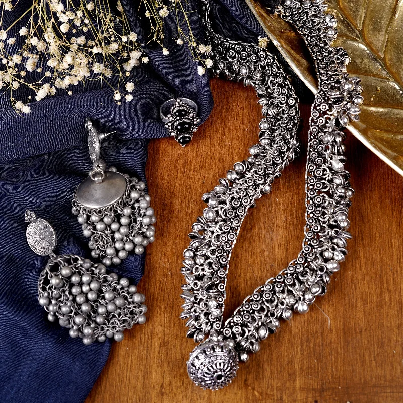 Personalized Jewelry Sale – Meaningful Gifts At Great Prices Teejh Tavishi Metallic Silver Oxidized Jewelry Gift Set Personalized Jewelry Sale – Meaningful Gifts At Great Prices Teejh Tavishi Metallic Silver Oxidized Jewelry Gift Set