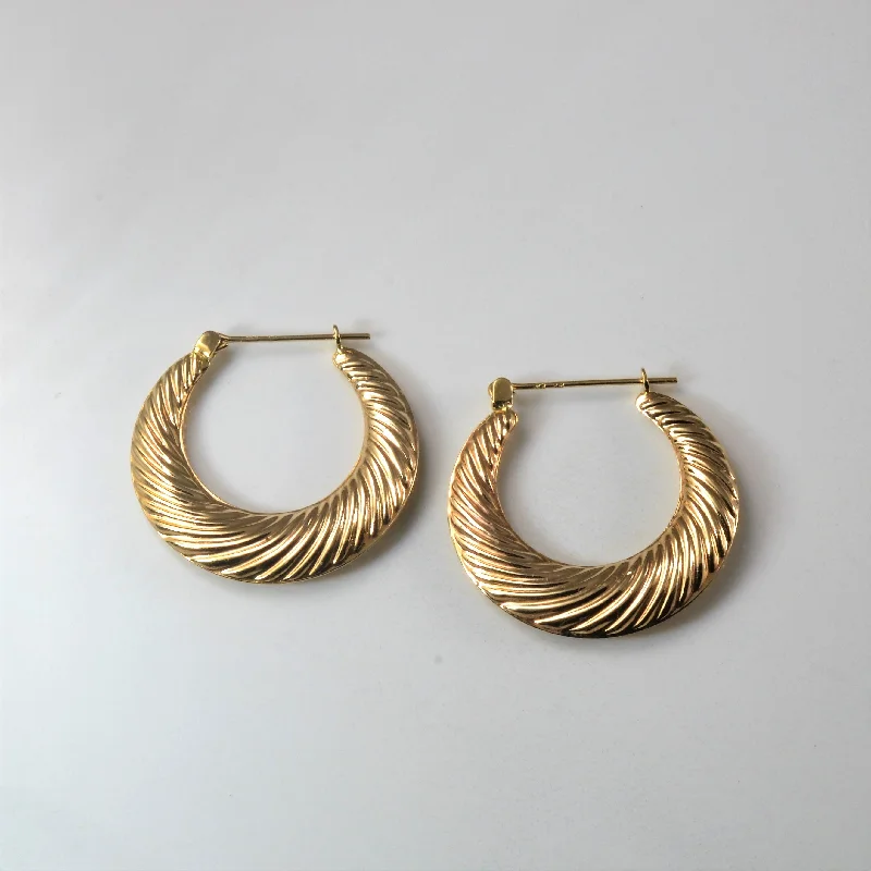 Spiral Hoop Earrings |