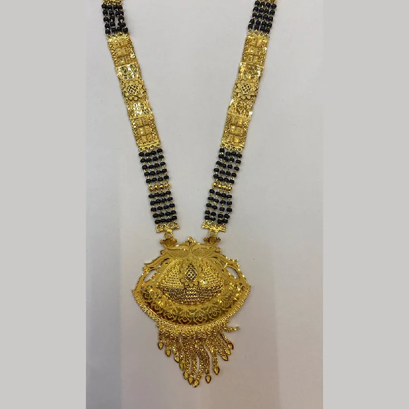 Make Your Outfit Shine With Discounted Jewelry The Jangid Arts Gold Plated Black Beads Mangalsutra Make Your Outfit Shine With Discounted Jewelry The Jangid Arts Gold Plated Black Beads Mangalsutra