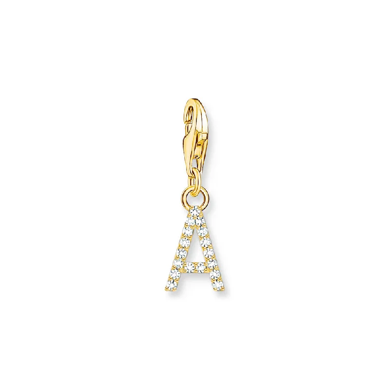 Handmade Pearl Jewelry For Timeless Elegance Thomas Sabo Gold Plated Sterling Silver Charmista Letter "A" Charm Handmade Pearl Jewelry For Timeless Elegance Thomas Sabo Gold Plated Sterling Silver Charmista Letter "A" Charm