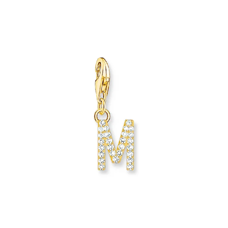 Affordable Gold-Plated Jewelry For Modern Fashion Thomas Sabo Gold Plated Sterling Silver Charmista Letter "M" Charm Affordable Gold-Plated Jewelry For Modern Fashion Thomas Sabo Gold Plated Sterling Silver Charmista Letter "M" Charm