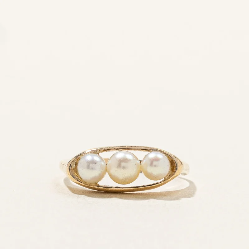 Luxury Jewelry Sale – Elegant Styles At Unbeatable Prices Vintage Three Stone Pearl Ring | SZ 6.75 | Luxury Jewelry Sale – Elegant Styles At Unbeatable Prices Vintage Three Stone Pearl Ring | SZ 6.75 |