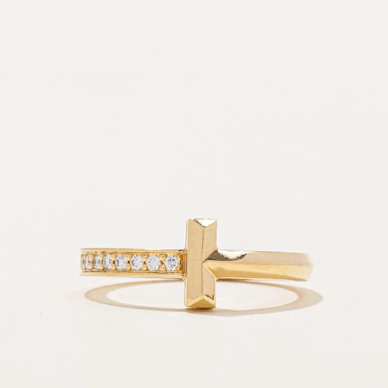 Shop Dazzling Jewelry At The Best Prices Tiffany & Co' Tiffany T T1 Ring | 0.08ctw | SZ 5.25 | Shop Dazzling Jewelry At The Best Prices Tiffany & Co' Tiffany T T1 Ring | 0.08ctw | SZ 5.25 |