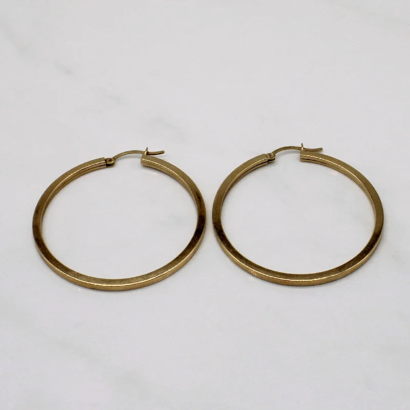 Yellow Gold Hoop Earrings |