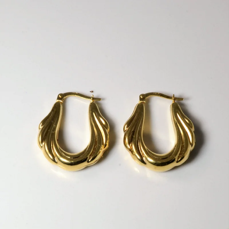 Yellow Gold Hoop Earrings |